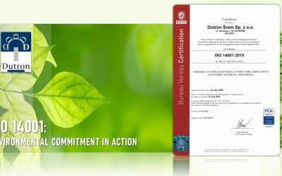 Dutron is ISO 14001 gecertificeerd!